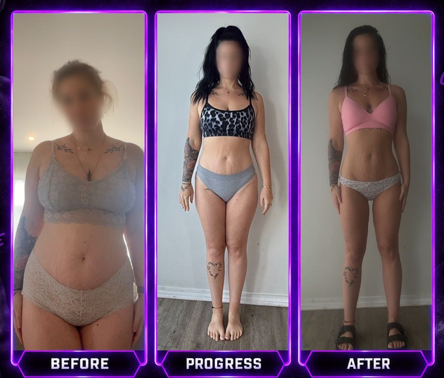 Gabriella, before and after coaching